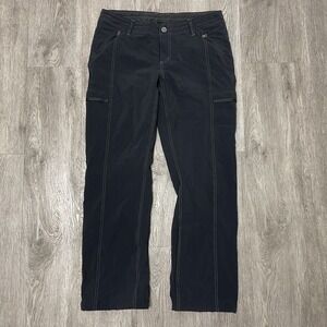 Kuhl Pants Womens 12 Black Raid Hiking Cargo Outdoor Performance Stretch